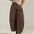 Brown Polka Dot Pants