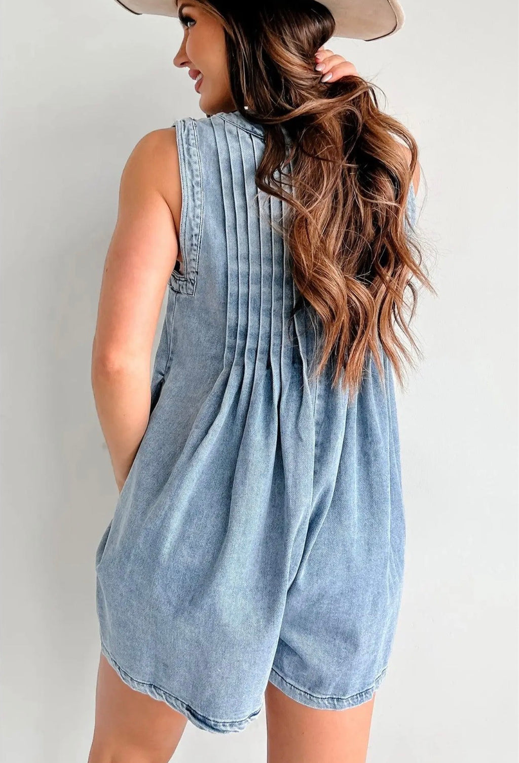 Denim Romper